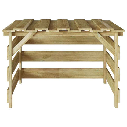 Garagem para robot corta-relva Castanho 84 x 80 x 56 cm