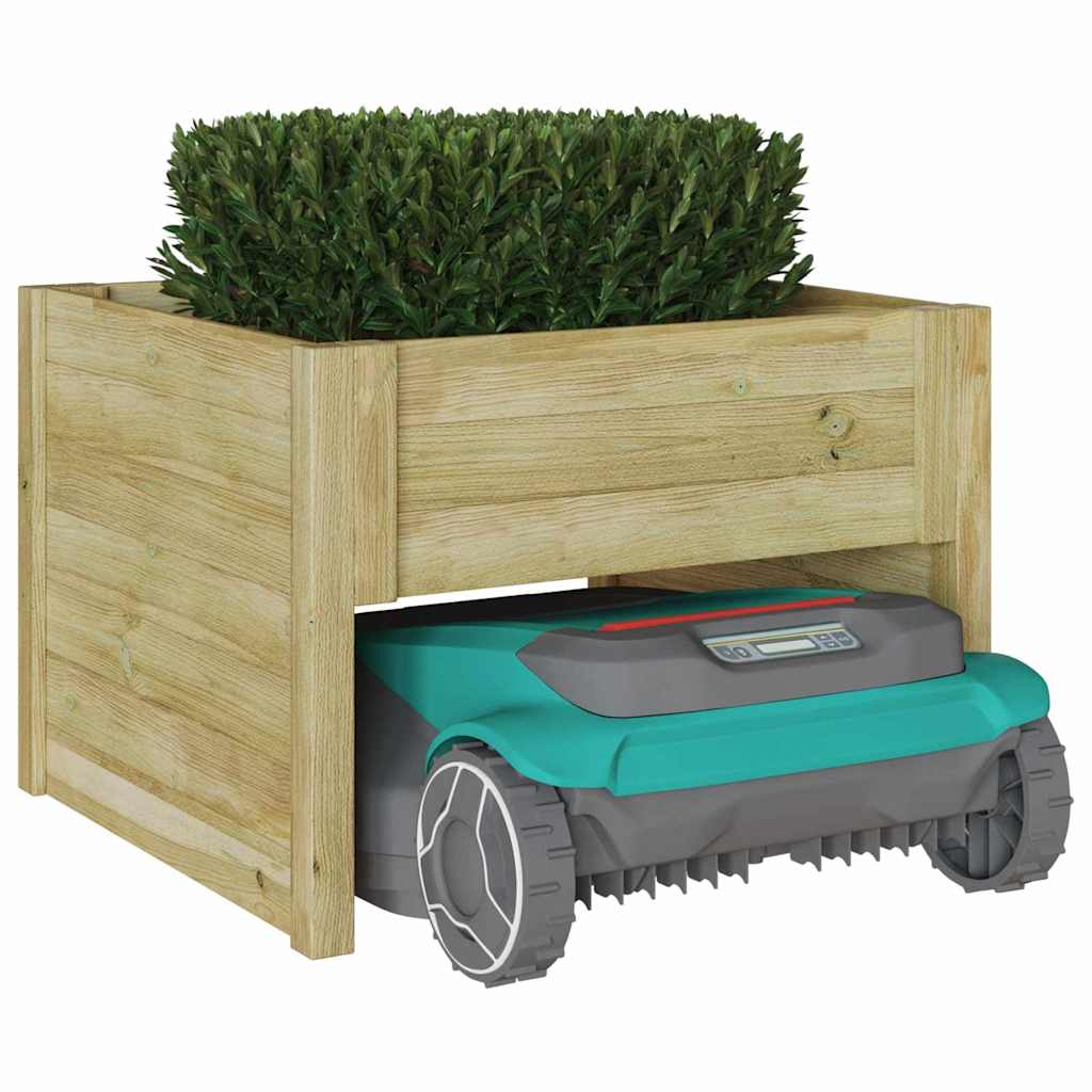Garagem para robot corta-relva Castanho 73 x 67 x 56 cm