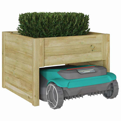 Garagem para robot corta-relva Castanho 73 x 67 x 56 cm