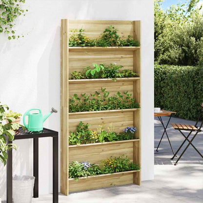 Suporte para Plantas Castanho 90 x 15 x 180 cm Pinho impregnado