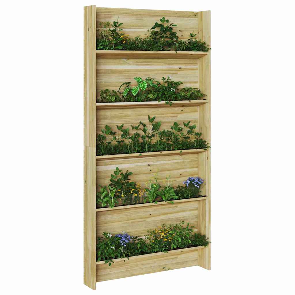 Suporte para Plantas Castanho 90 x 15 x 180 cm Pinho impregnado