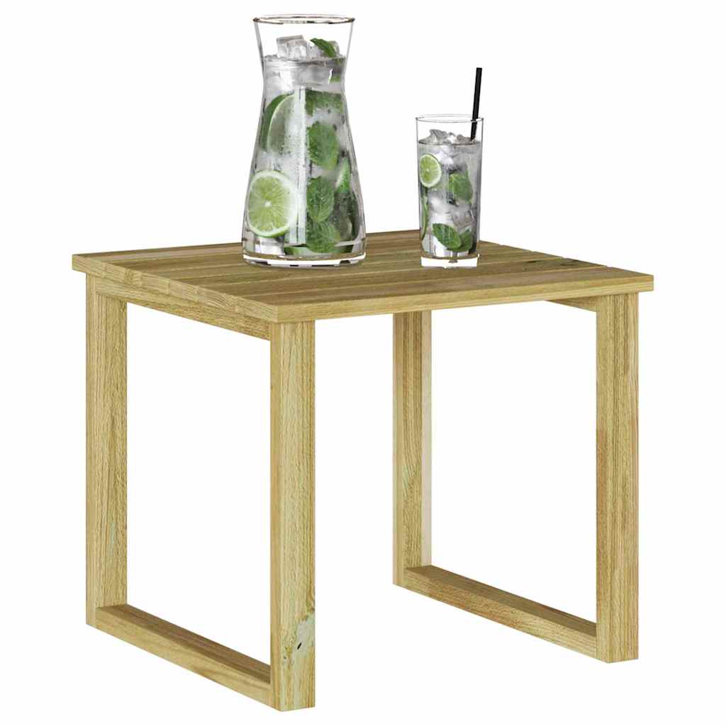 mesa Natural 40 x 40 x 36 cm Madeira de pinho impregnada