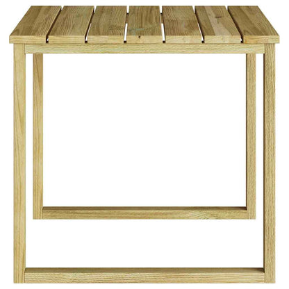 mesa Natural 50,5 x 50,5 x 46 cm Madeira de pinho impregnada