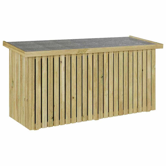 Caixa de Armazenamento para Jardim Natural 119 x 44 x 58,5 cm