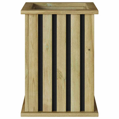 Floreira Castanho 33 x 33 x 45 cm Pinho impregnado