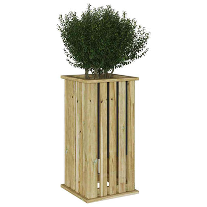 Floreira Castanho 33 x 33 x 65 cm Pinho impregnado