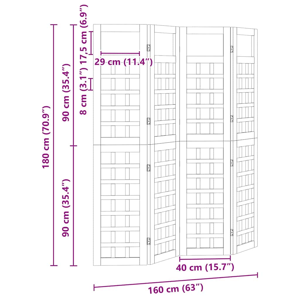 Protetor de Privacidade Marrom mel 160 x 180 cm
