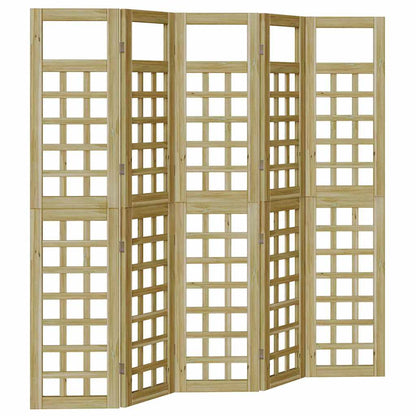 Ecrã de privacidade Manual 5 pcs Castanho 200 x 180 cm