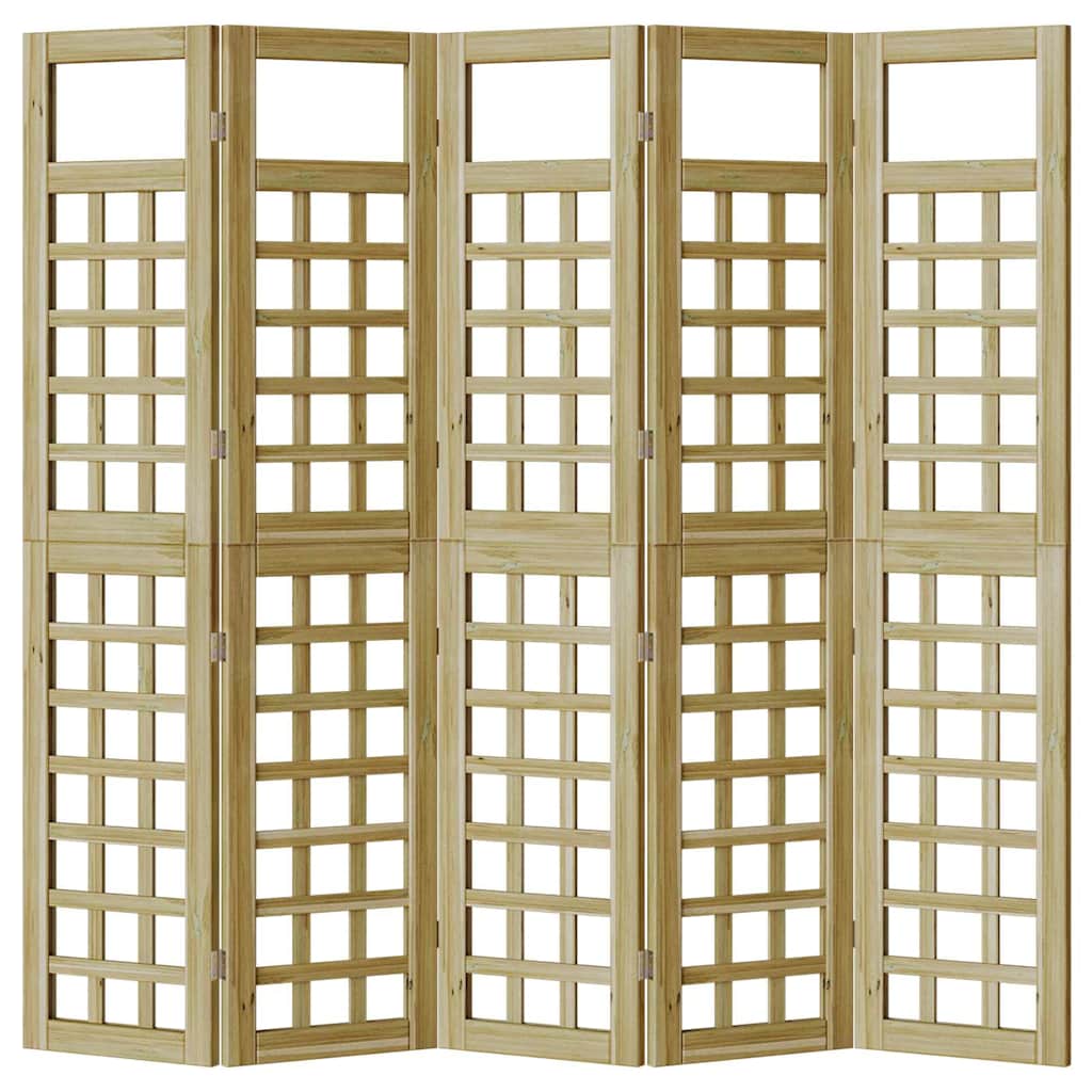 Ecrã de privacidade Manual 5 pcs Castanho 200 x 180 cm