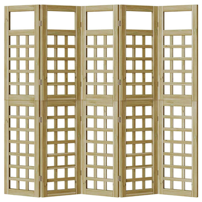 Ecrã de privacidade Manual 5 pcs Castanho 200 x 180 cm