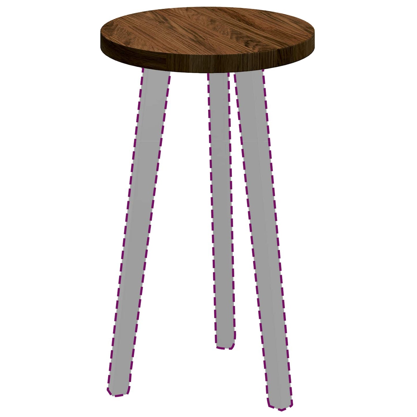 Tampo de Mesa Marrom Claro Ø 30 x 2,5 cm