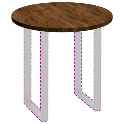 Tampo de Mesa Marrom Claro Ø 80 x 2,5 cm