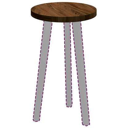 Tampo de Mesa Marrom Escuro Ø 30 x 2,5 cm