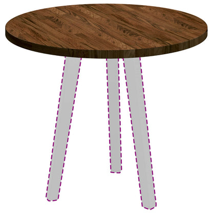 Tampo de Mesa Marrom Escuro Ø 60 x 2,5 cm