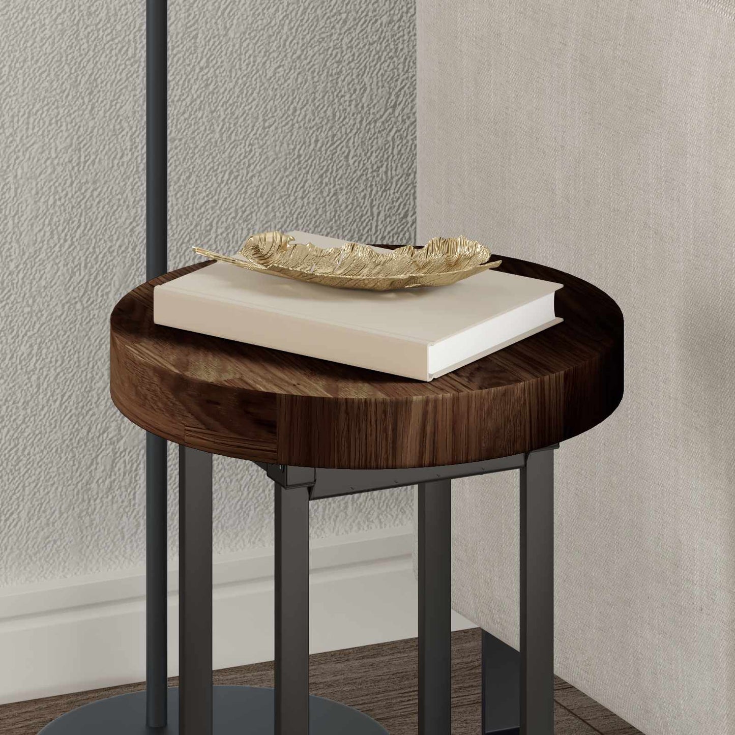 Tampo de Mesa Marrom Claro Ø 30 x 4 cm