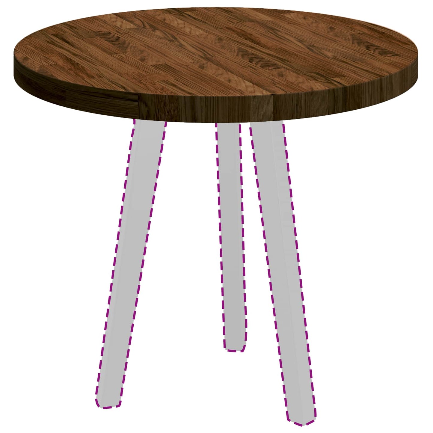 Tampo de Mesa Marrom Claro Ø 60 x 4 cm