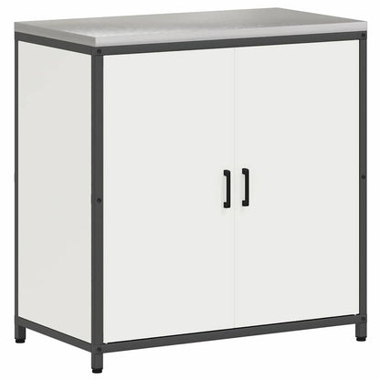 Conjunto de Armazenamento de Cozinha com porta 2 pcs Branco