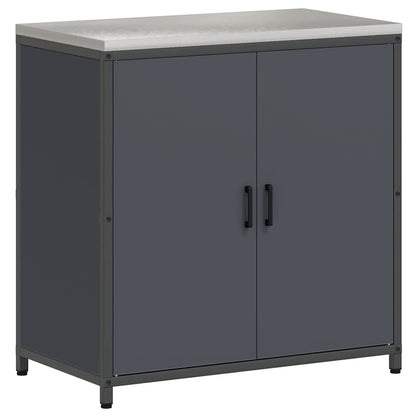 Conjunto de Armazenamento de Cozinha com porta 2 pcs Antracite