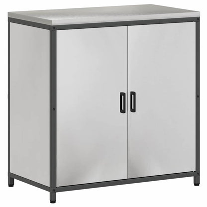 Conjunto de Armazenamento de Cozinha com prateleira 2 pcs Prata