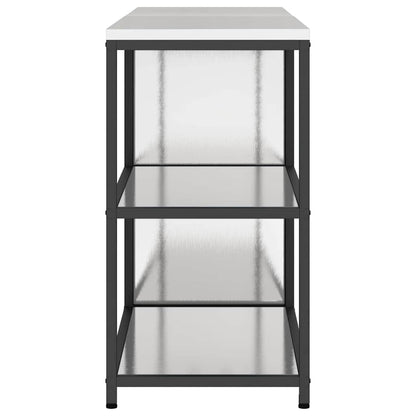 Conjunto de Armazenamento de Cozinha com prateleira 2 pcs Prata