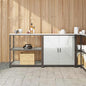 Conjunto de Armazenamento de Cozinha com prateleira 2 pcs Prata