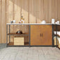 Conjunto de Armazenamento de Cozinha 2 pcs Ferro Enferrujado