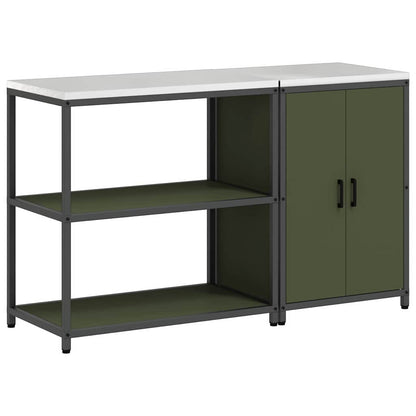 Conjunto de Armazenamento de Cozinha 2 pcs Verde Oliva