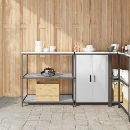 Conjunto de Armazenamento de Cozinha 2 pcs Prata Aço inoxidável