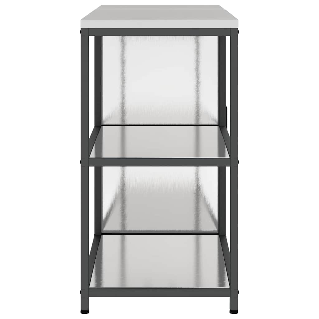 Conjunto de Armazenamento de Cozinha 2 pcs Prata Aço inoxidável