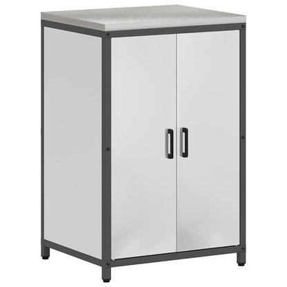 Conjunto de Armazenamento de Cozinha com prateleira 2 pcs Prata