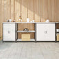Conjunto de Armazenamento de Cozinha Outros 3 pcs Branco