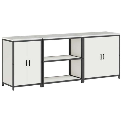 Conjunto de Armazenamento de Cozinha Outros 3 pcs Branco