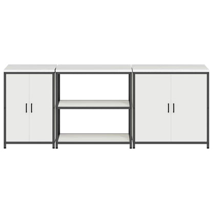 Conjunto de Armazenamento de Cozinha Outros 3 pcs Branco