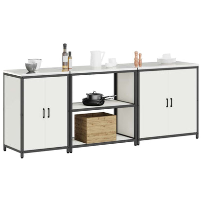 Conjunto de Armazenamento de Cozinha Outros 3 pcs Branco