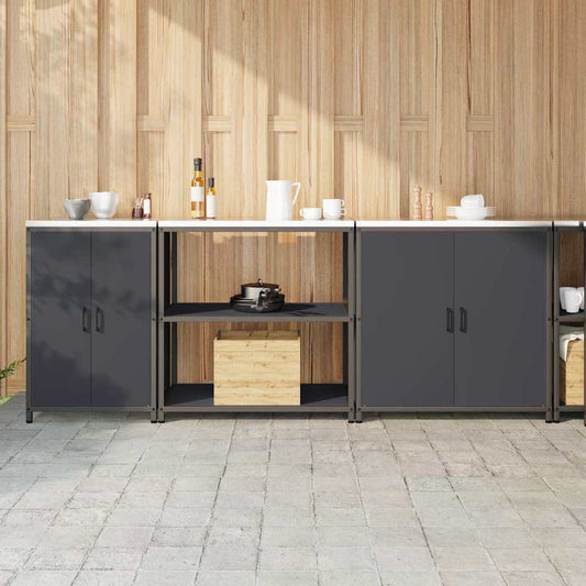 Conjunto de Armazenamento de Cozinha Outros 3 pcs Antracite