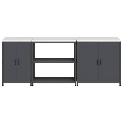 Conjunto de Armazenamento de Cozinha Outros 3 pcs Antracite