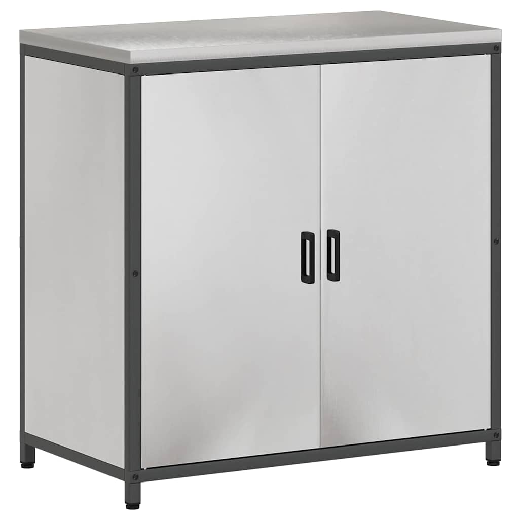 Conjunto de Armazenamento de Cozinha com prateleira 3 pcs Prata