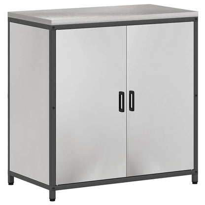 Conjunto de Armazenamento de Cozinha com prateleira 3 pcs Prata