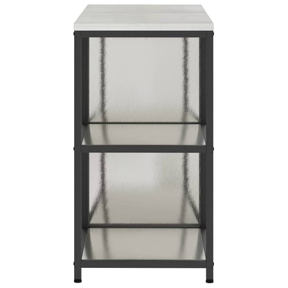 Conjunto de Armazenamento de Cozinha com prateleira 2 pcs Prata