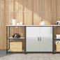 Conjunto de Armazenamento de Cozinha com prateleira 2 pcs Prata