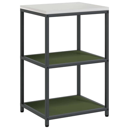 Conjunto de Armazenamento de Cozinha 2 pcs Verde Oliva