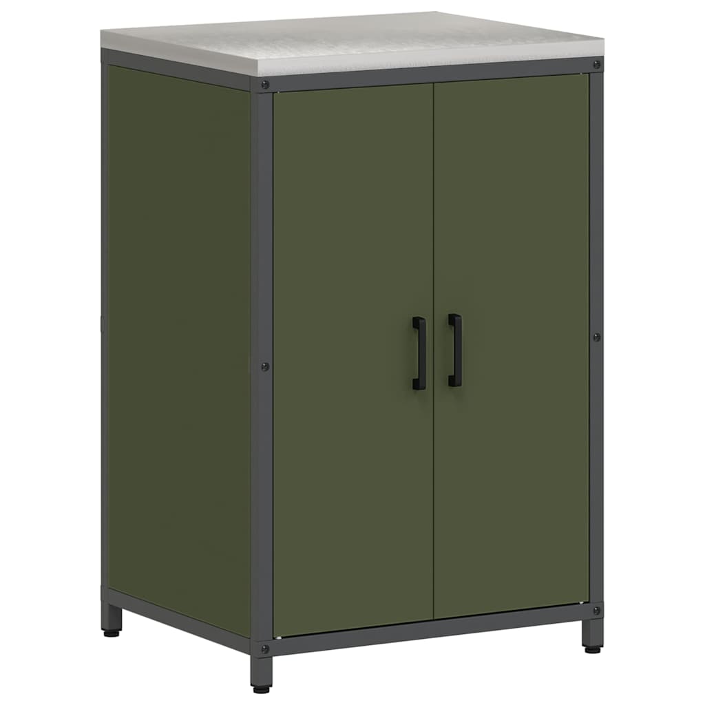 Conjunto de Armazenamento de Cozinha 2 pcs Verde Oliva