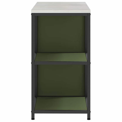 Conjunto de Armazenamento de Cozinha 2 pcs Verde Oliva