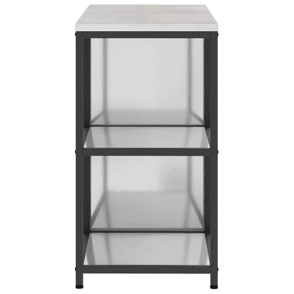 Conjunto de Armazenamento de Cozinha com prateleira 2 pcs Prata