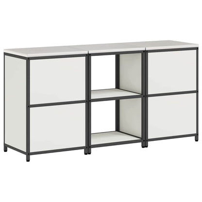Conjunto de Armazenamento de Cozinha com porta 3 pcs Branco
