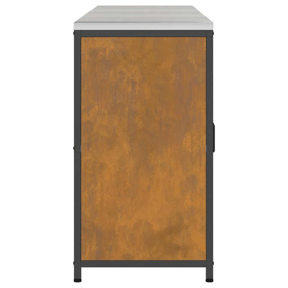 Conjunto de Armazenamento de Cozinha 3 pcs Ferro Enferrujado