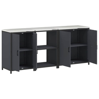 Conjunto de Armazenamento de Cozinha Outros 3 pcs Antracite