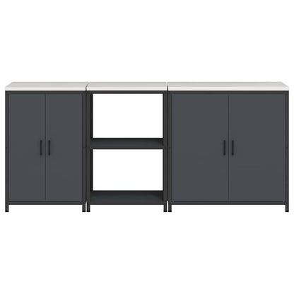 Conjunto de Armazenamento de Cozinha Outros 3 pcs Antracite