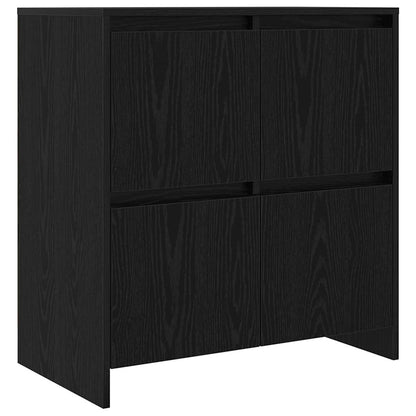 Aparadores 2 pcs Carvalho preto 70 x 41 x 75 cm
