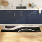Tapete de Cozinha Art Deco Preto 180 x 60 cm Veludo
